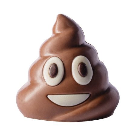Chocolate con forma del emoji Mojon