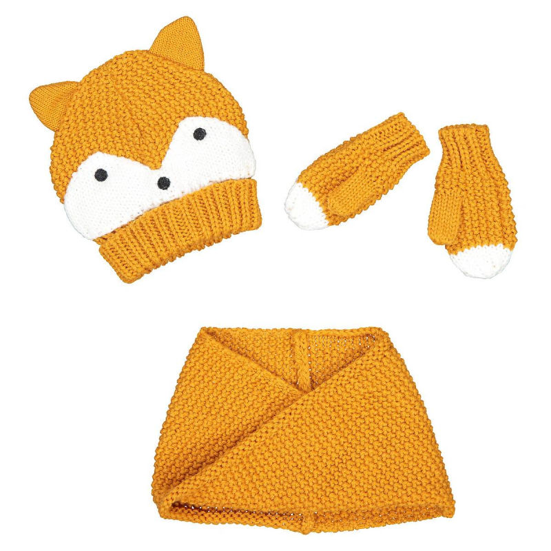 Conjunto de gorro guantes bufanda en tallas para bebes y ninos hasta 8 anos