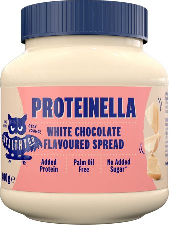 Crema de chocolate blanco con proteina agregada Proteinella HealthyCo