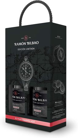 Estuche con 2 botellas de vino tinto D.O. La Rioja Ramon Bilbao