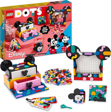 LEGO Dots Mickey Mouse y Minnie Mouse Caja de Proyectos de Vuelta al Cole
