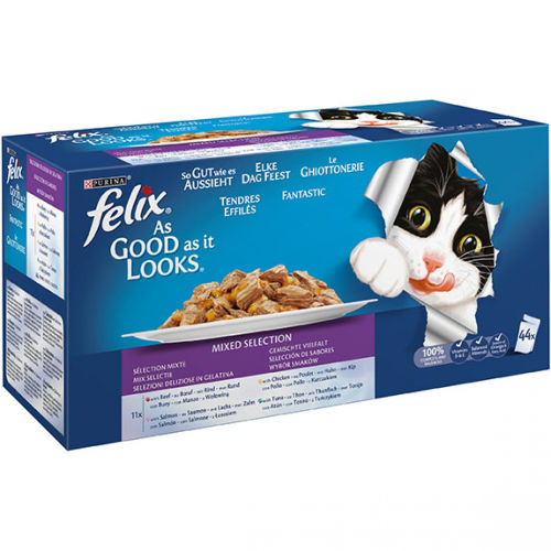 Seleccion de gelatinas para gatos Felix Fantastic