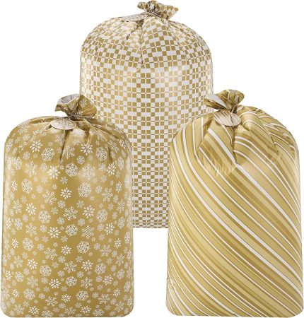bolsas de regalo de plastico dorado 142x91 cm joyin